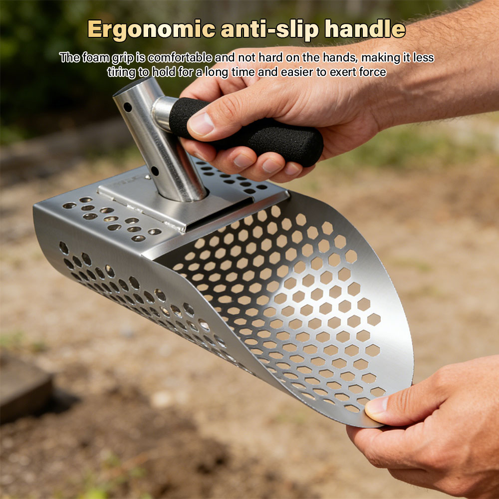 Treasure Hunting Shovel Digging Tool - Sekop Pasir Deteksi Logam Portabel dari