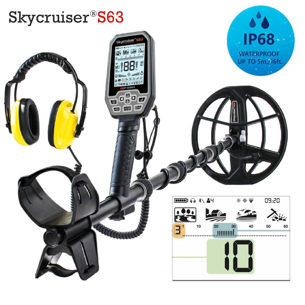 Ground Penetrating Radar Scanner - Detektor Logam Emas Profesional Tahan Air