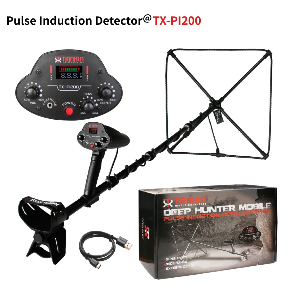 Gold Detector Long Range Locator - Detektor Logam Induksi Pulsa PI200 Jangkauan