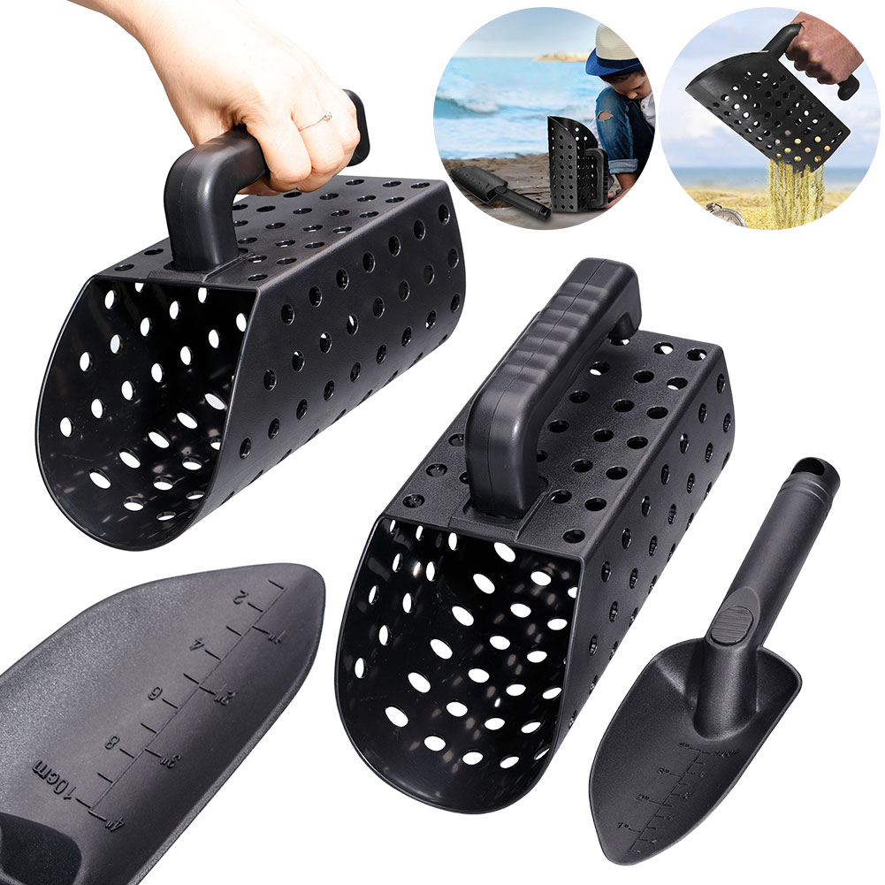 Sand Scoop Stainless Steel Beach Digging - Set Sekop dan Saringan Pasir Detektor