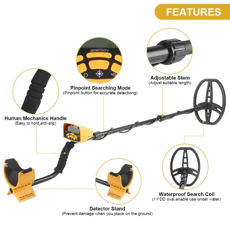 Detektor Logam TC-500 Tahan Ai - Waterproof Metal Detector Pinpointer ulasan dan harga