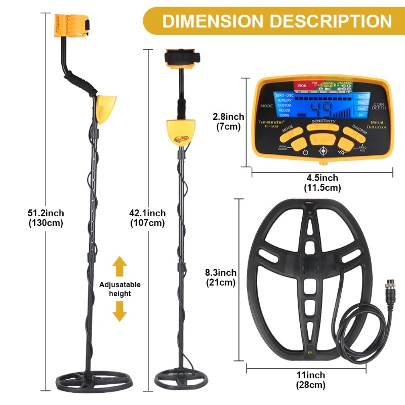 Detektor Logam TC-500 Tahan Ai - Waterproof Metal Detector Pinpointer ulasan dan harga