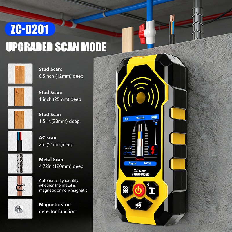 ZC-D201 Pendeteksi Tiang Dindi - Ground Penetrating Radar Scanner ulasan dan harga