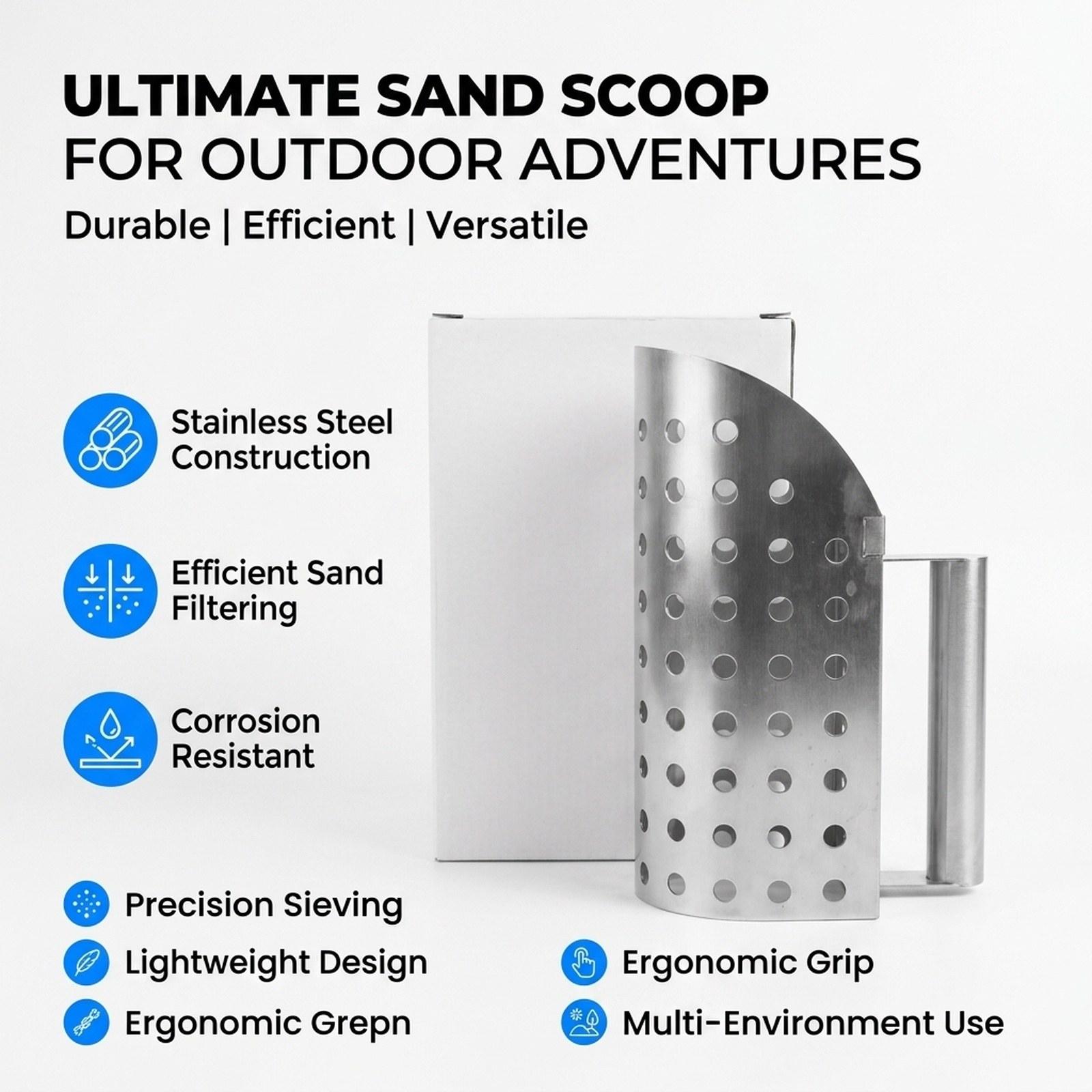 Sendok Penyaring Pasir Aksesor - Sand Scoop Stainless Steel Beach Digging ulasan dan harga