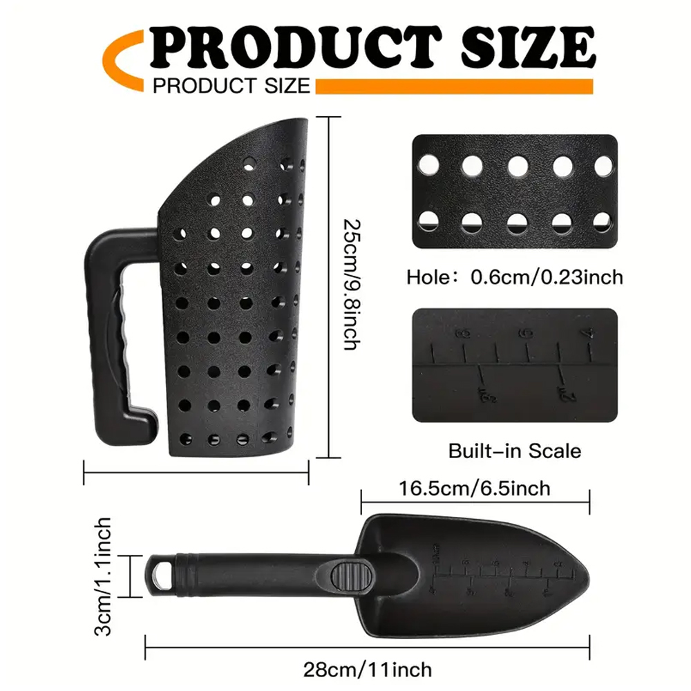 Alat detektor logam, Set sekop - Sand Scoop Stainless Steel Beach Digging ulasan dan harga