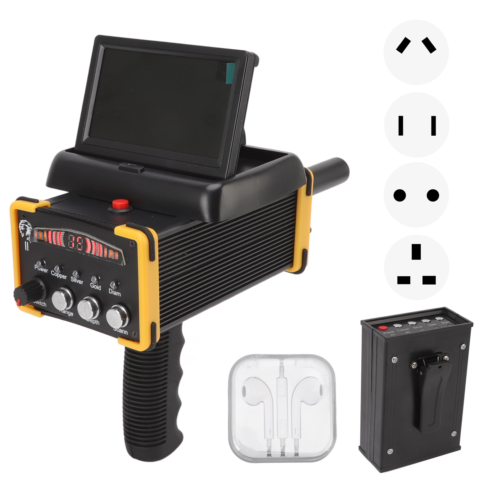 Detektor Logam Lipat 30m, Penc - Waterproof Metal Detector Pinpointer ulasan dan harga