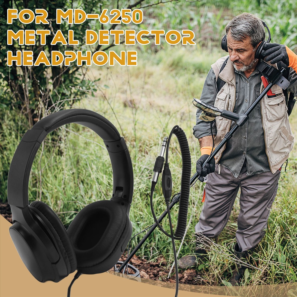 Headphone Headset Detektor Log - Metal Detector Headphones Audio ulasan dan harga