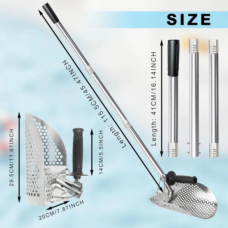 Sendok Pasir Pantai Baja Tahan - Sand Scoop Stainless Steel Beach Digging ulasan dan harga