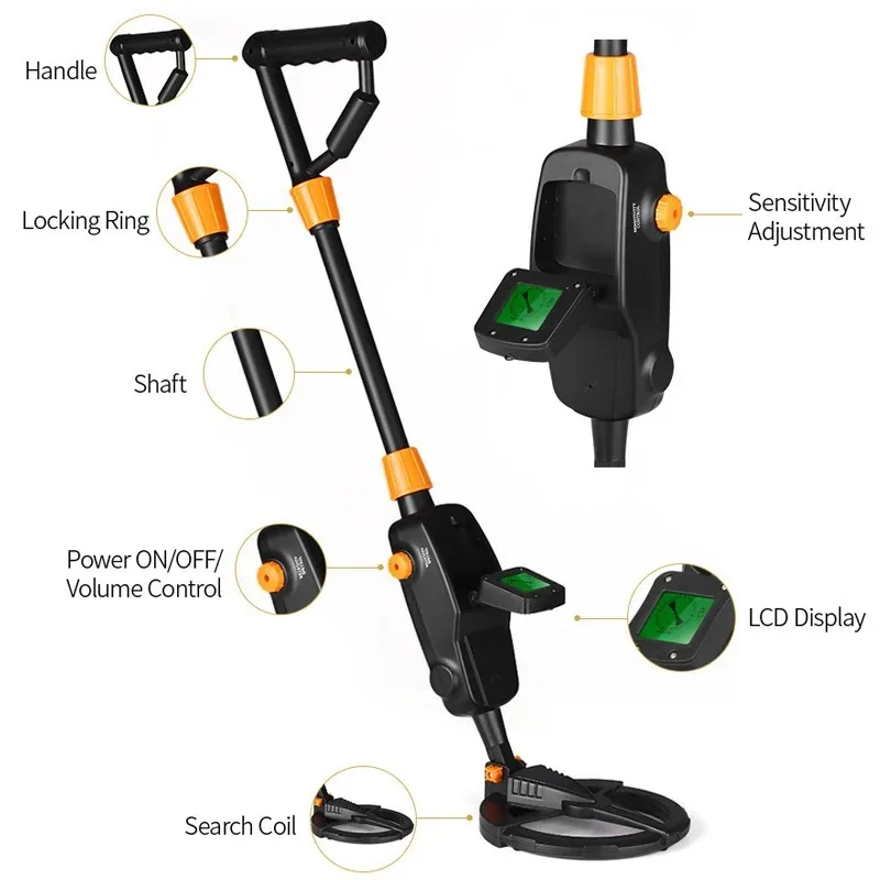 Detektor Logam Anak Premium MD - Waterproof Metal Detector Pinpointer ulasan dan harga