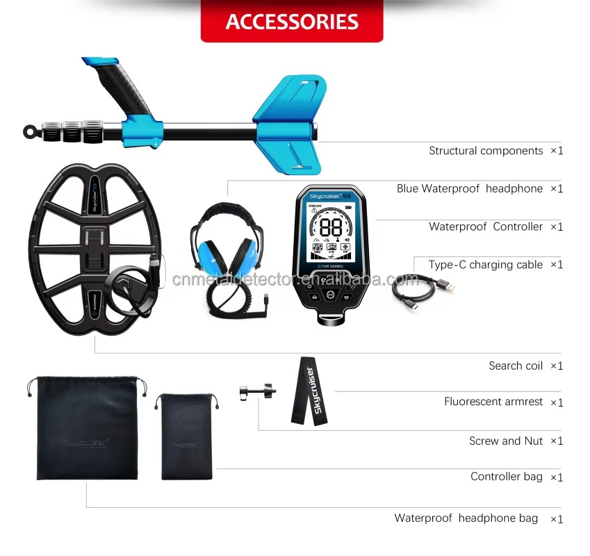 Detektor Logam Bawah Air Skycr - Gold Detector Long Range Locator ulasan dan harga
