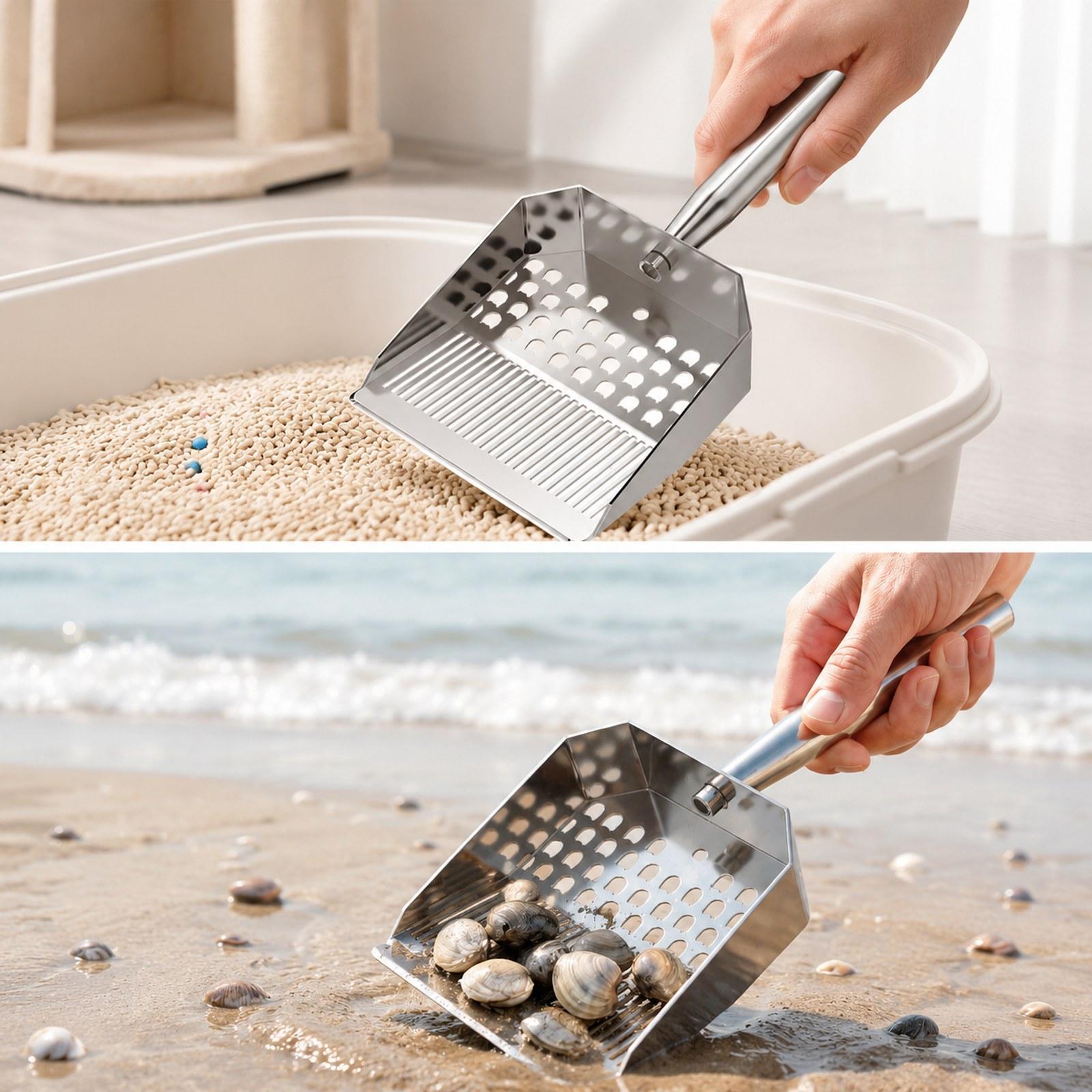 Sekop Pantai Kokoh Serbaguna,  - Sand Scoop Stainless Steel Beach Digging ulasan dan harga