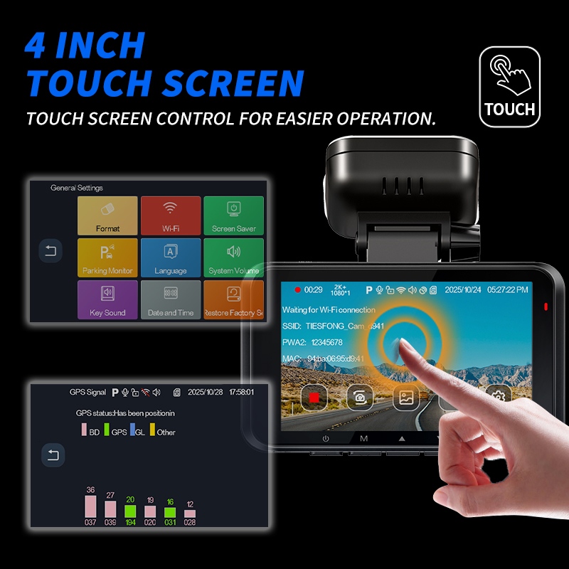 XUOIB RX4C 2K 4CH GPS Dash Cam - Ground Penetrating Radar Scanner ulasan dan harga