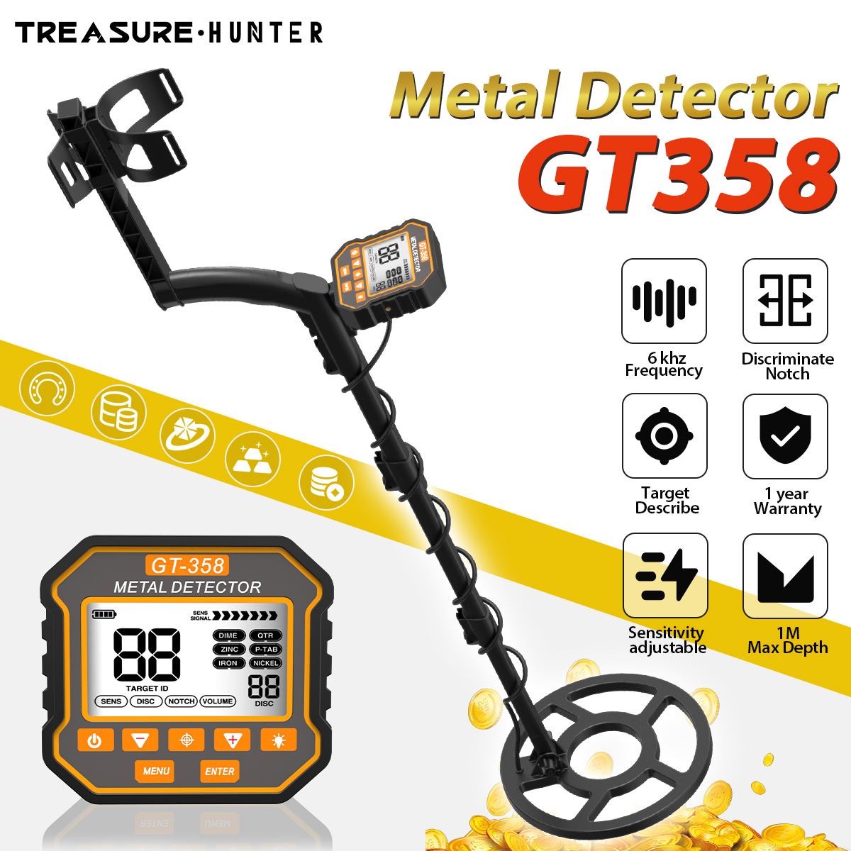 Alat Pencari Harta Karun Metal - Waterproof Metal Detector Pinpointer ulasan dan harga