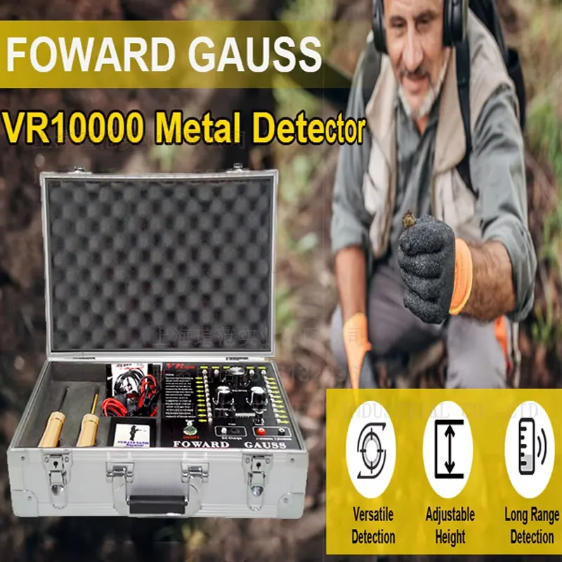 VR10000 Detektor Logam Bawah T - Gold Detector Long Range Locator ulasan dan harga