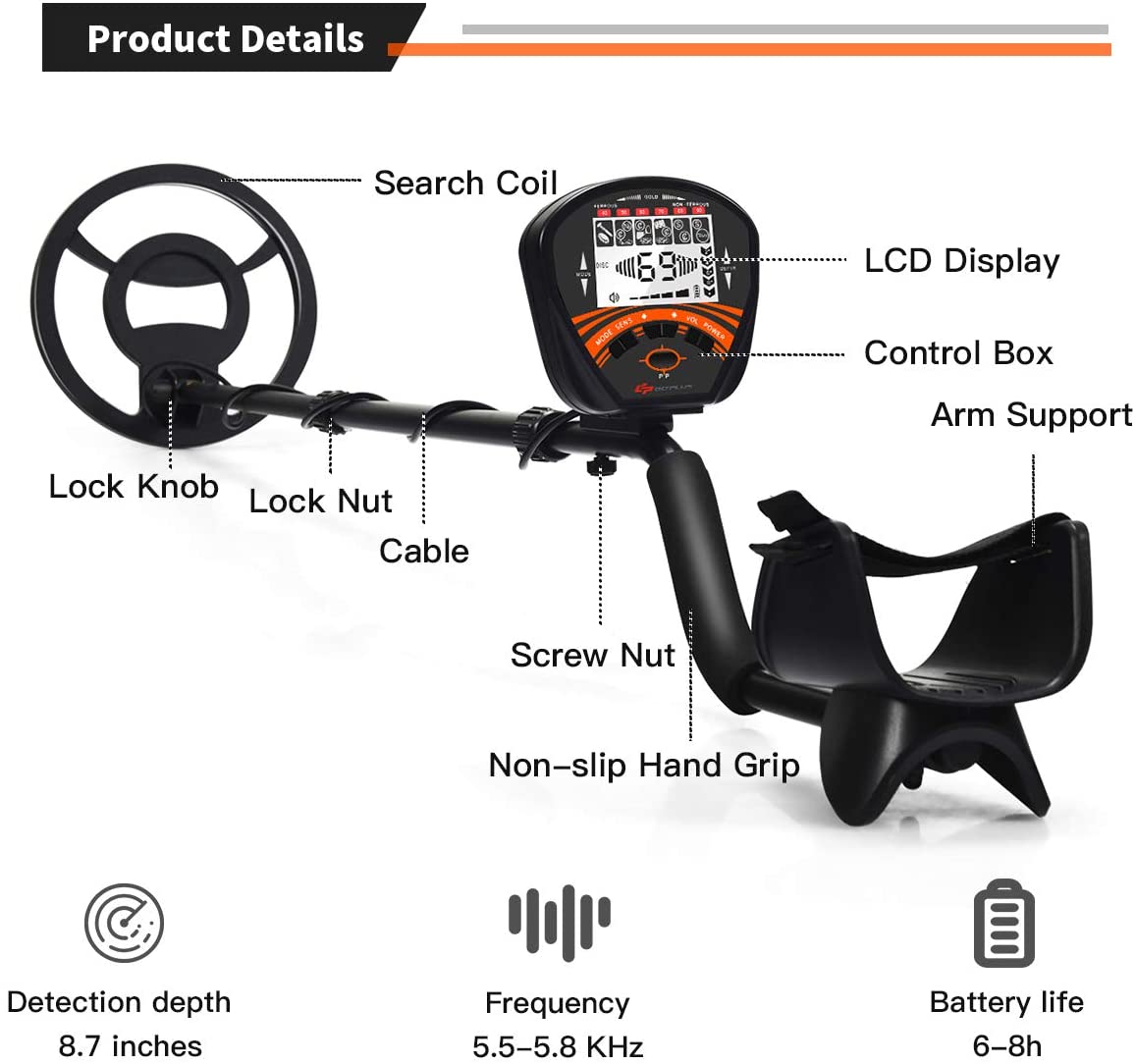 Detektor Logam Jarak Jauh Tian - Gold Detector Long Range Locator ulasan dan harga
