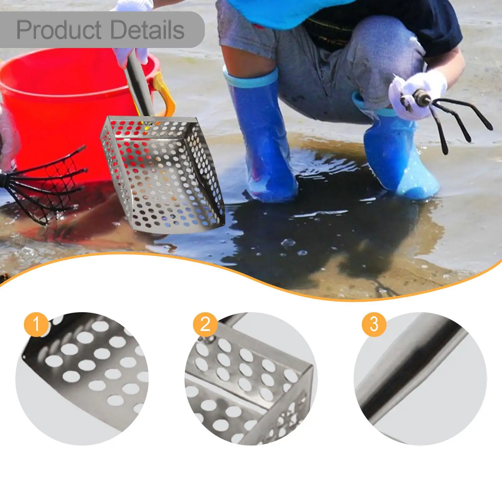 Sekop Pantai Serbaguna Portabe - Sand Scoop Stainless Steel Beach Digging ulasan dan harga