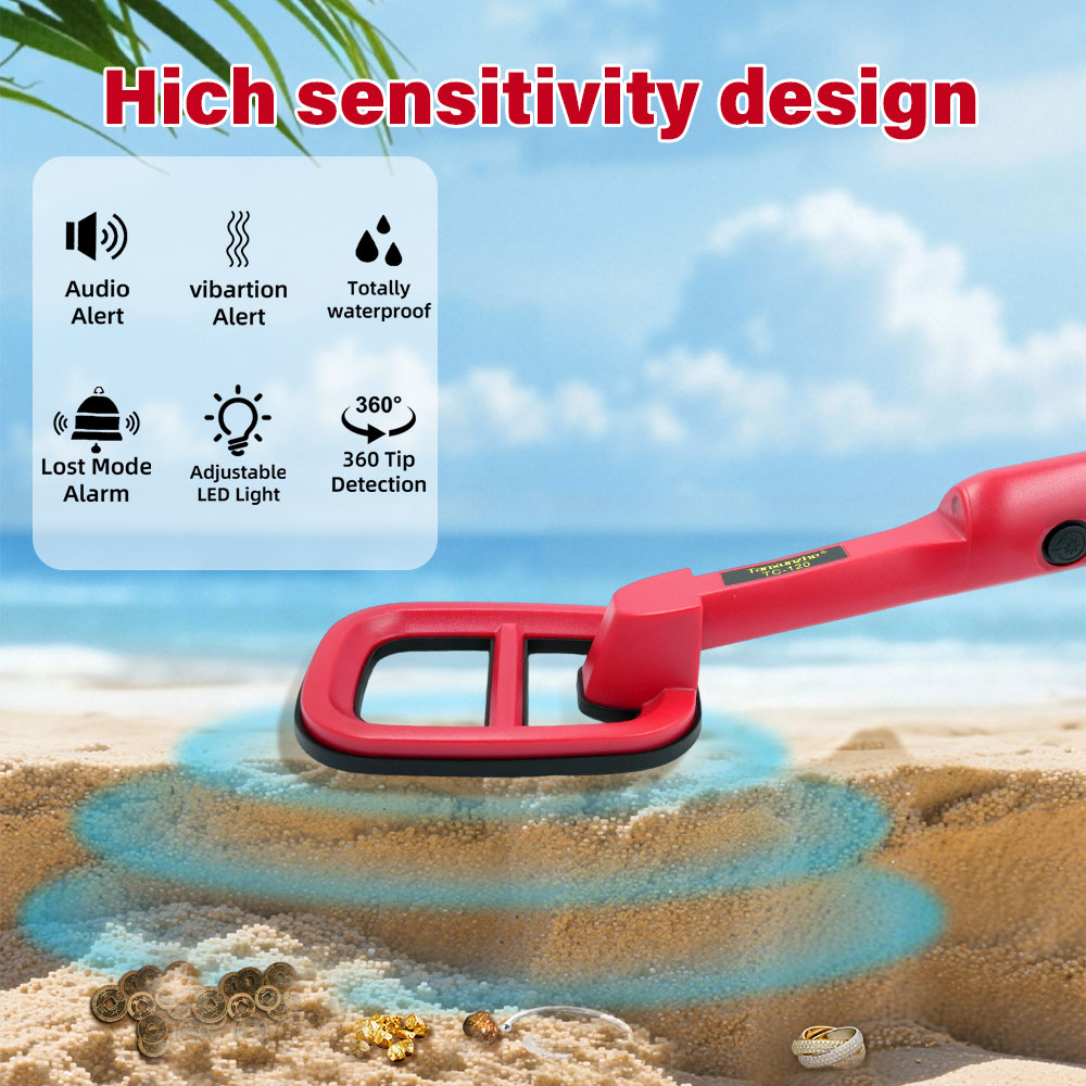 TC-120, Alat Pendeteksi Logam  - Waterproof Metal Detector Pinpointer ulasan dan harga